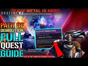 Destiny 2: "Path Of Demolition" FULL Quest Guide! How To Get The "Gryphon" Combat Sparrow