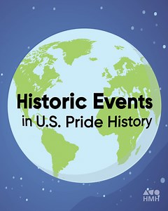 23K views · 16 reactions | Celebrated for more than 50 years, Pride Month promotes equality and visibility for the LGBTQ+ community. Explore some of the historical events that helped propel civil rights forward. | HMH Education | Facebook