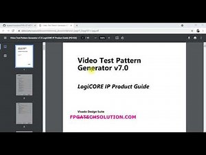 VIDEO TEST PATTERN GENERATOR (VTPG) ON ARTIX7 FPGA