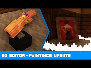 INFINITY GAUNTLET and new Paintings in Minecraft | 3D Model Editor Datapack for Minecraft 1.14+