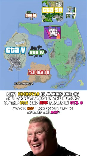 GTA 6 vs GTA 5 vs GTA 4 vs GTA VC vs GTA SA vs RDR 2 Maps Comparison #gta #rdr2 #gaming