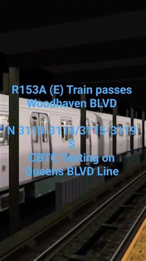 OpenBVE Minis: R153A (E) Train Bypasses Woodhaven BLVD