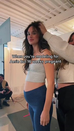 more POOF POOF! btw its for fun @aerie loves my bump & we love Aerie 💕 #pregnant #pregnant #pregnancy #fyp #4u #react #reaction #viral #surprise #pregnancytiktok #pregnancyjourney #bump #baby #babyfever #model #modeling #aerie #aeriereal #momsoftiktok #mom