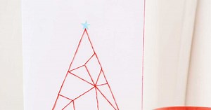 Vidéo : une carte en fil tendu pour Noël