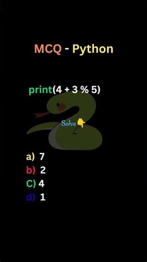 python program MCQ question 👩‍💻 , #coding , #mcqbased ,#coding , #python , #programming