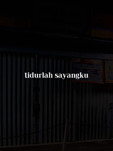 Tidurlah Sayangku - Lirik Lagu dan Template Lirik