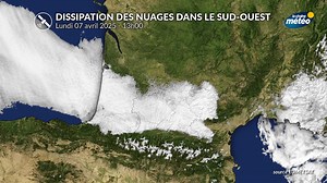 ☀️☁️ Et voilà ! Les nuages se sont dissipés dans le sud-ouest, avec l'afflux d'air sec arrivant par le nord, le ciel se dégage à présent avec un soleil généreux. | La Chaîne Météo