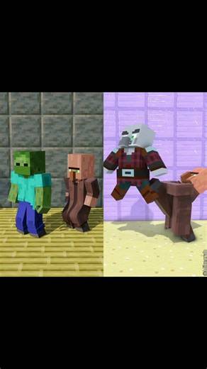 I Tested Chicken x Villager x Zombie x MOUNTAIN ZOMBIE and Got SHOCKING Results ⚡ #minecraft #3d