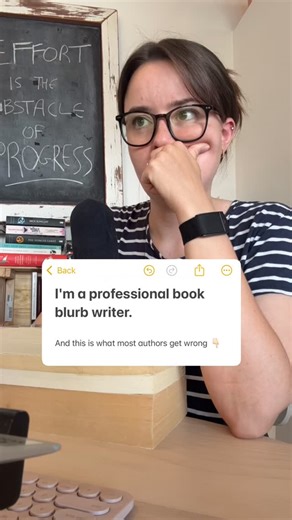 Jessie Cunniffe✨ Blurb Writer | Book Blurb Coach on Instagram: "A book blurb is NOT a synopsis/summary. Read that again. The sole reason you are struggling to write your book blurb right now is not because you can't write sales copy...it's not because you're "too close" to your book...it's not even because your plot is too complex to cram into 150wds. It's because you haven't learned the STRUCTURE of bestselling book blurbs. This means you're trying to condense your plot into three paragraphs (i