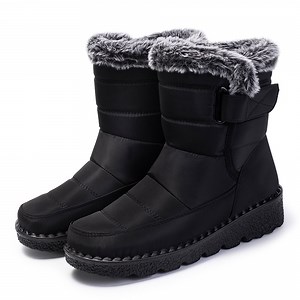 Ablanczoom Snow Boots Women: Winter Shoes Woman Ankle Outdoors Booties with Warm Faux Fur