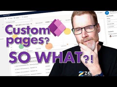 How do custom pages change model-driven apps?