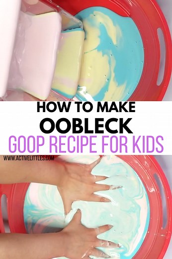 How to make Oobleck (Goop) | Easy 2 Ingredient Recipe DIY  - Active Littles