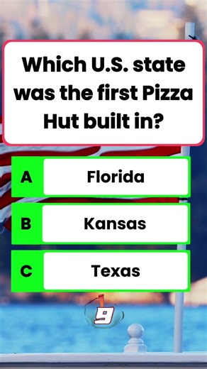 Only 1% Know 🤯 Which U.S. State Had the First Pizza Hut? 🍕 | Kansas (1958) Quiz #USAQuiz #Shorts