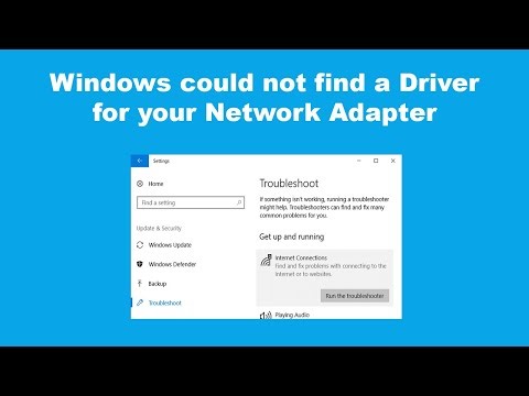 Windows could not find a Driver for your Network Adapter SOLVED