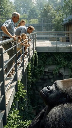 Gorilla attacks man and drags him into the enclosure 🦍😱