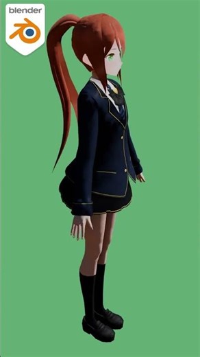 atifa V2 Original #blender #vrchat #download #free #3dmodel