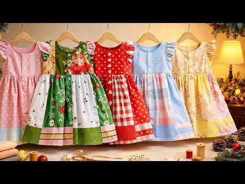 Very Easy Dress Sewing for Kids (3–4 Years) | No Pattern Needed