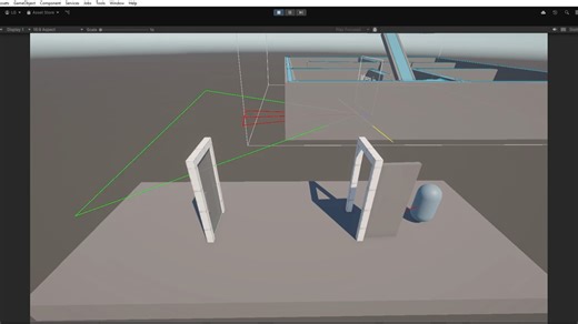 unity 射线检测开关门示例
