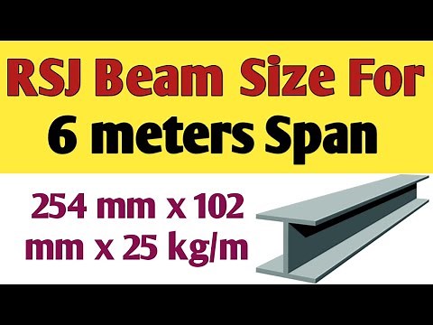 What size RSJ do I need for a 6m span | RSJ beam size for 6m span