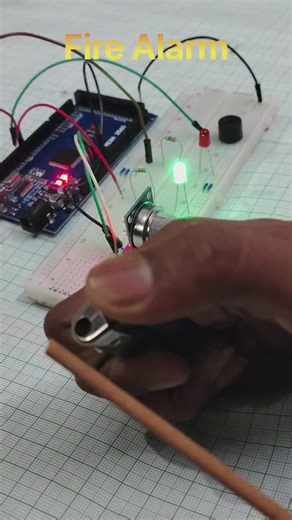 Tech Vibes..... on Instagram: "🚨 FIRE DETECTED! 🔥 I built a Fire Alarm System using Arduino, Gas Sensor & a buzzer 🤯 Simple electronics → real-world safety 🚀 More Arduino & robotics projects coming soon! #arduino #arduinoproject #firealarm #electronics #robotics diyprojects engineering iot techreels maker reelsinstagram reelsindia learnarduino"