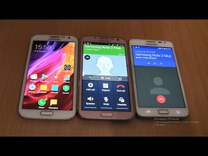 Incoming call&Outgoing call at the Same Samsung Galaxy Note 2 Pink+Note 2 MIUI+Note 1 Android 7
