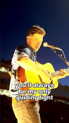 Mumford and Sons Singing Guiding Light Live from the point of view on stage