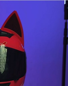 Hnj cat helmet with single visor. Get this cool sweet helmet 🩷#hnj #FullFaceHelmet #cathelmet #motorcycle #lifestyle