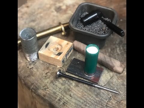 Hand loading Black powder shot shells - No press