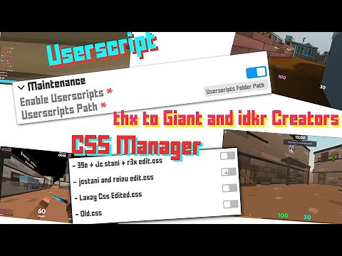 How to get Userscript / Script and CSS in Krunker Client idkr