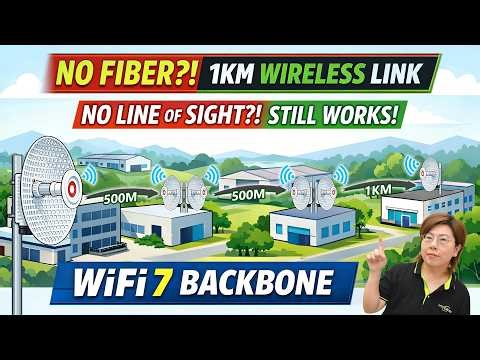 Built a 1KM Wireless Network Without LOS or Fiber | WiFi 7 Bridge Solution