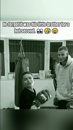 He had to remember that's still his brother #siblings #boxing #moment