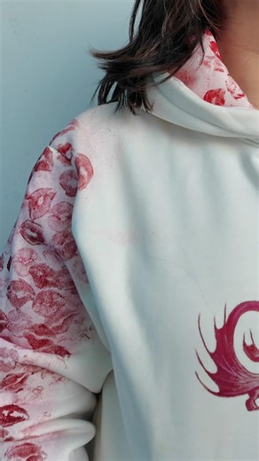 Turning a Plain Hoodie into Custom Wearable Art (Step-by-Step) #figuringout #love #keepitcreative