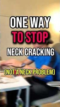 This is how to stop Neck Cracking! ( immediate impact! )