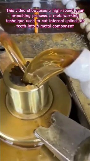 High-Precision Gear Broaching: Shaping Internal Splines #metalworking #machining #broaching