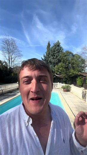 First Use of the Pool in the French Villa for 2026