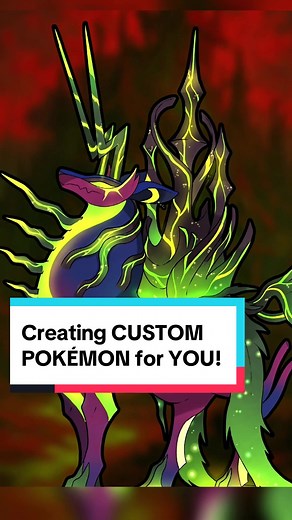 Creating Custom POKÉMON for YOU! (artist: PokeTrainerVB) #pokemonfangame #pokemonfanart #pokemonfakemon