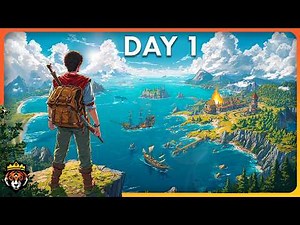 DAY 1 of this Addicting NEW Island Survival Game...