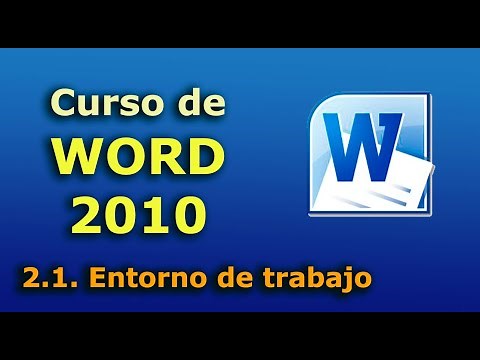 Microsoft Word 2010 Course. 2.1. Work Environment. Windows and Toolbars