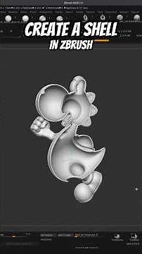 Create a Shell in zBrush. Hollow out any mesh for 3D printing for example.