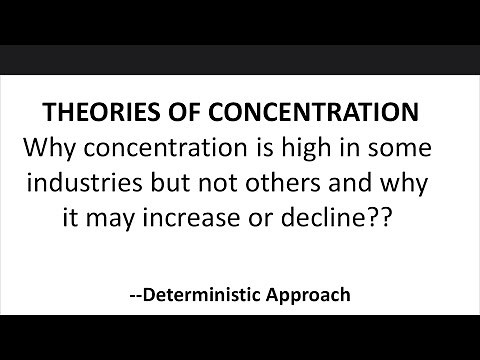 Deterministic Approach Theory of Market Concentration| Industrial Economics| Scale Economies Theory