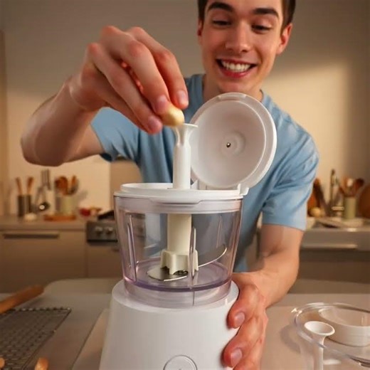 Electric Mini Food Chopper USB Rechargeable Garlic Onion Meat Grinder 350ML