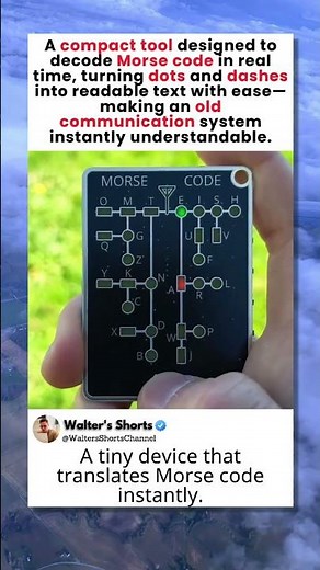 This tiny device translates Morse code instantly 🤳🏽📵