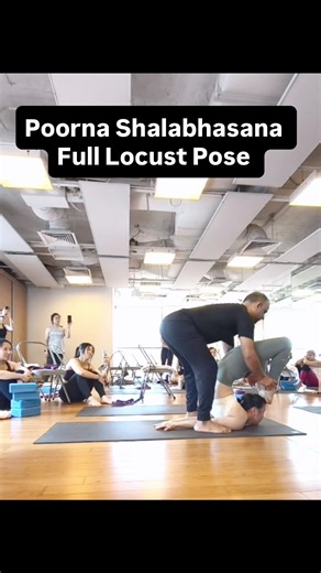 Arun Rana | Yoga tutorial for poorna Salabhasana full locust pose #salabhasana #fulllocustpose #backbend #yogasana #yogateachertraining | Instagram