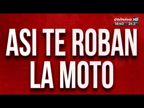 Así te roban la moto