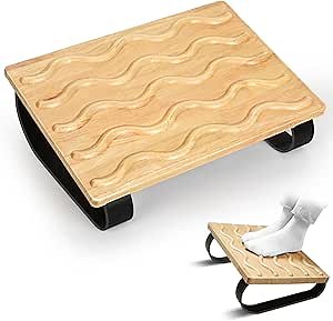 Ergonomic Under Desk Footrest - Pain Relief & Leg Support for Office, Home & Gaming(3D-Wave)