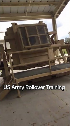 US Army Basic Training... Rollover Training, practice for vehicle accidents #fyp #fypシ #military
