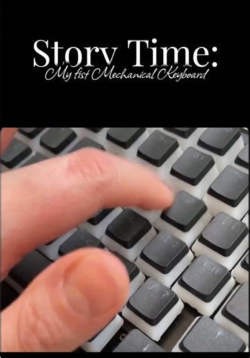 As seen on live! My first mechanical keyboard will always be special. My husband bought the parts and we built it together, following videos and learning as we went. I mapped every key just how I wanted, and she was my daily driver for years. I can get keyboards for less now, but the memories in this board? Priceless. @craftcomputing #keebtok #wfhlife #mechanicalkeyboard #keyboardasmr #wfhmusthaves Mechanical Keyboard | Hot Swappable | Build a Keyboard | Keyboard Mod | Switches | Keycaps Live | 