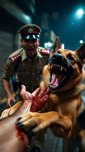Shocking Dog Attack on Police Officer Caught on Camera! 🐕🚔 #DogAttack #DogAttacks