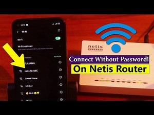 How To Connect Wifi Without Password With Netis Router, Netis Router Wps Connect, Netis WPS Button