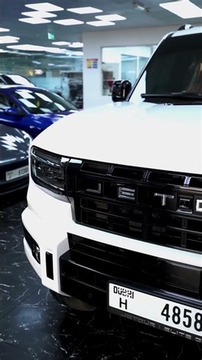 White Jetour G700 Matte PPF Wrap Dubai 🔥 Full Car Paint Protection Film Done by || Elite Shine Group